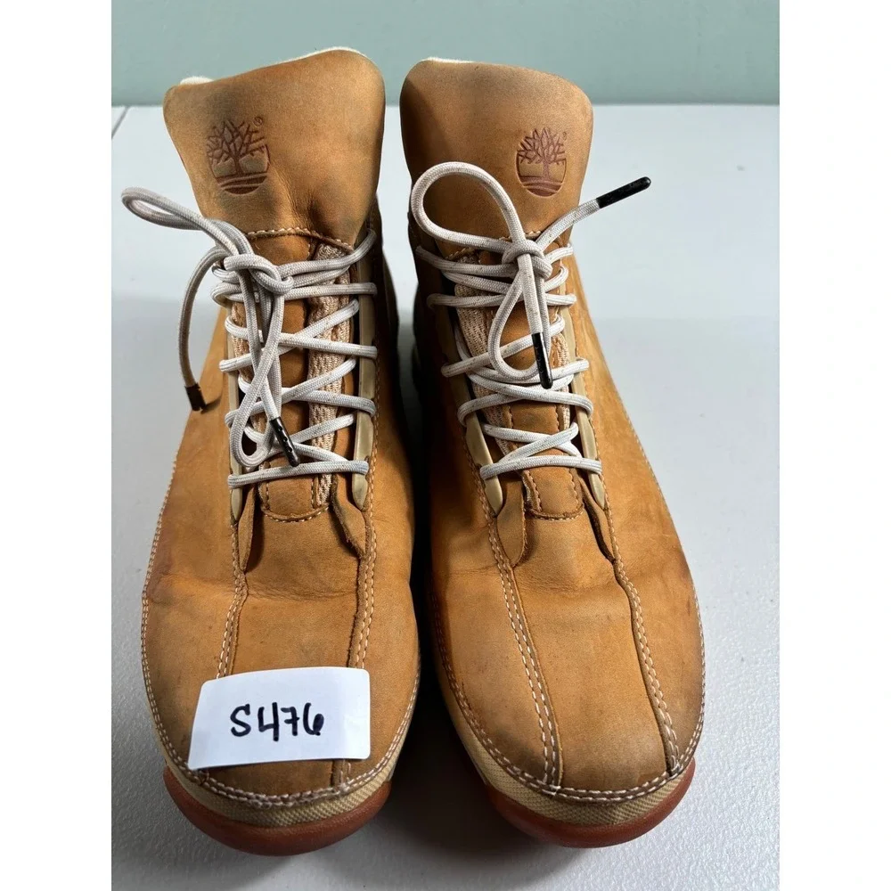 Timberland Euro Hiker Boots‎ Mens Size 10.5M Tan Leather Active Comfort Tech